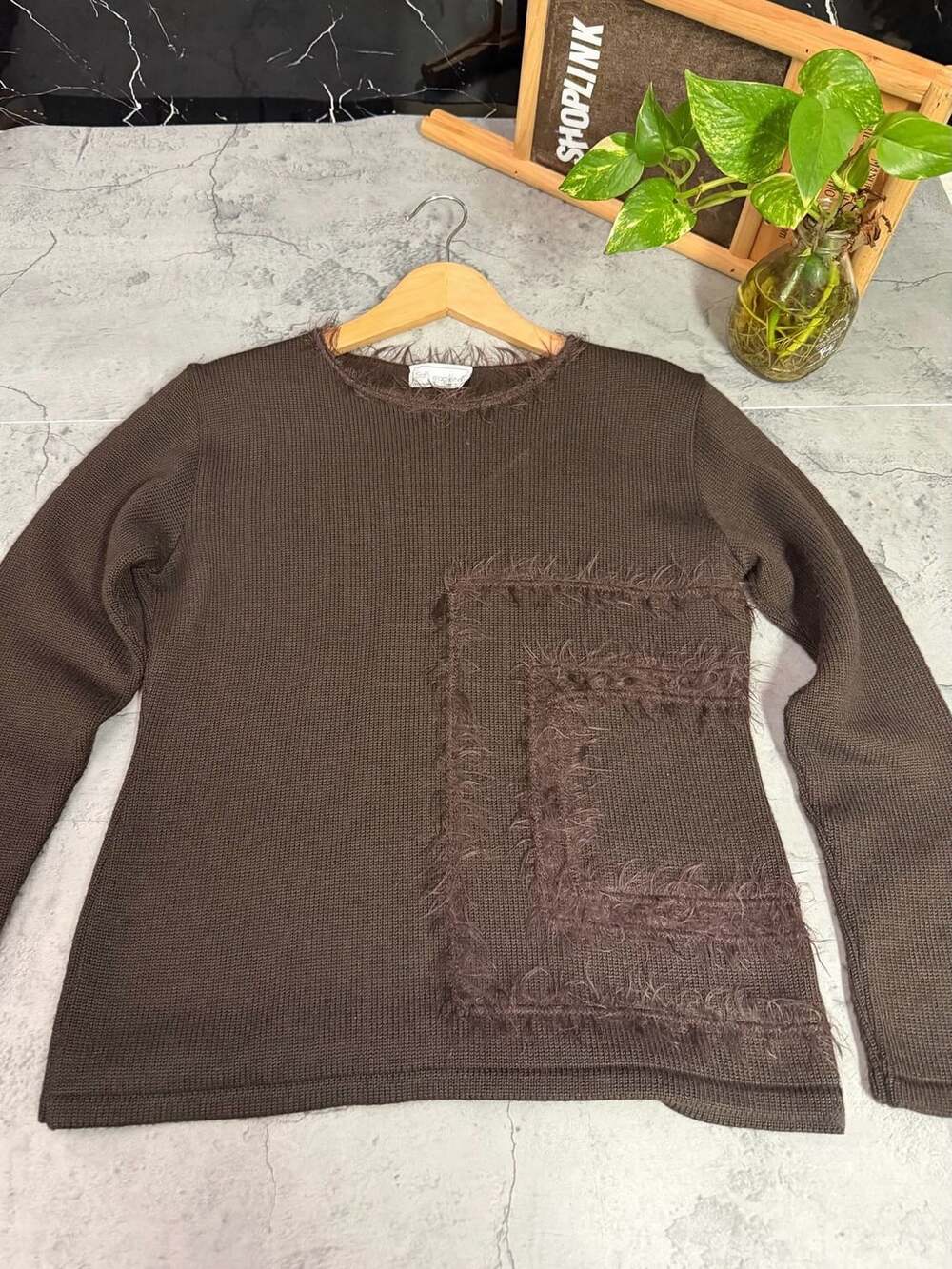 SaPi Maglierie Brown Knit Sweater Made In Italy